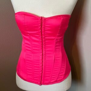 Neon pink corset